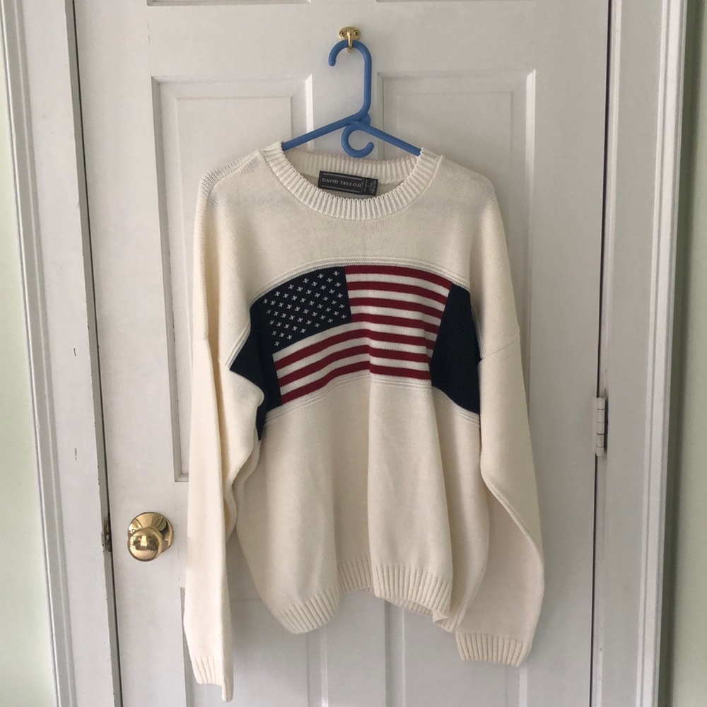 David Taylor American Flag Sweater